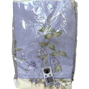Laura Ashley Pillowcase King Size One Sham Purple Floral Cotton Blend New
